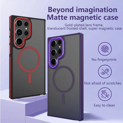 Frosted Dual Tone Stripe Magnetic Case - SCS India